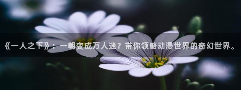 汗汗漫画首页进入：《一人之下》：一朝变成万人迷？带你领略动漫世界的奇幻世界。